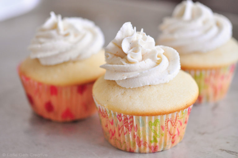 BVanilla Bean Cupcakes and Brown Butter Frosting