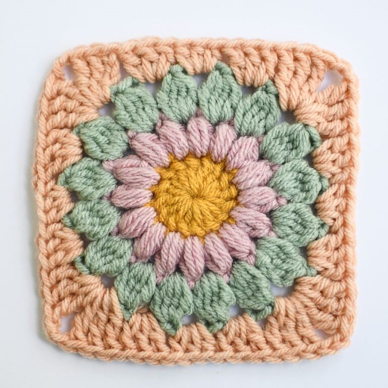 How to make a Sunburst Granny Square